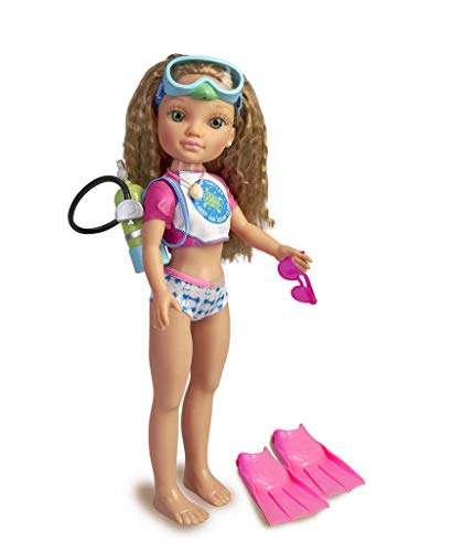 Nancy, un día salvando Tortugas, muñeca de Pelo Rizado con Traje de baño y Accesorios de Buceo para niños y niñas a Partir de 3 años (Famosa 700016254) Nancy, un día salvando Tortugas, muñeca de Pelo Rizado con Traje de baño y Accesorios de Buceo para niños y niñas a Partir de 3 años (Famosa 700016254)