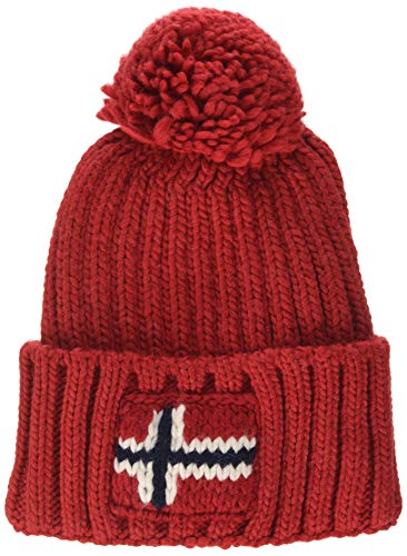 Napapijri Semiury 2 Gorro de Punto, Rojo (Red Scarlet R01), Talla Única (Talla del Fabricante: OS) para Hombre Napapijri Semiury 2 Gorro de Punto, Rojo (Red Scarlet R01), Talla Única (Talla del Fabricante: OS) para Hombre