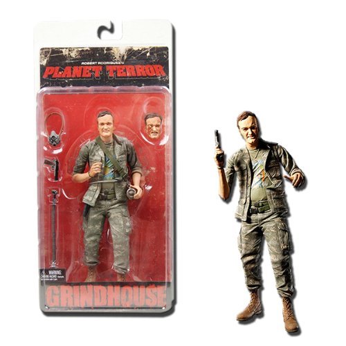 NECA Grindhouse Planet Terror Action Figure Quentin Tarantino as an Army Soldier by Grindhouse