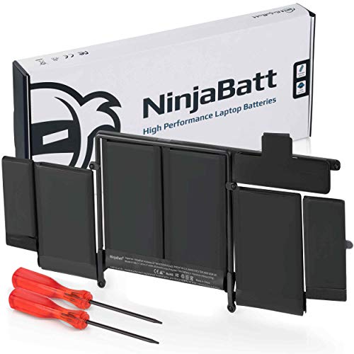 NinjaBatt Batería A1582 A1493 para Apple MacBook Pro Retina 13" A1502 [2013 2014 2015 Años] - Alta Capacidad [71,8 Wh/11,43 V]