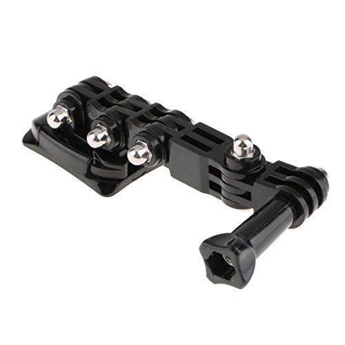 NON El Brazo Ajustable De Tres Vías del Soporte del Casco De La Bicicleta para La Cámara De Los Deportes El Accesorio Viene con El Pegamento Curvado 2X NON El Brazo Ajustable De Tres Vías del Soporte del Casco De La Bicicleta para La Cámara De Los Deportes El Accesorio Viene con El Pegamento Curvado 2X