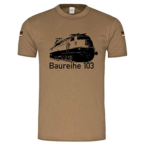 noorsk – Diseño Serie 103 Tren Locomotora Eléctrica Tren Fan Museo lokomotivführer BR103 Ferrocarril Camiseta tropicales del Ejército Alemán arena Large