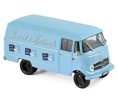 Norev- Mercedes-Benz L319 1957 Lindt & Sprüngli - Vehículo en Miniatura (Escala 1:43ª, 351144), Color Azul