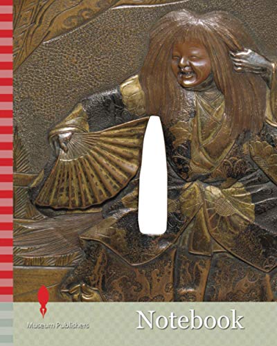 Notebook: Recto, Front Tsuba (Hand Guard for Sword), 1800-1900 Recto, In relief, a Shojo dancer (Verso- A sake jar, cup and ladle.), Applied Arts, Asia, Arms, Armour, Sword, Metal, Resin, Japan