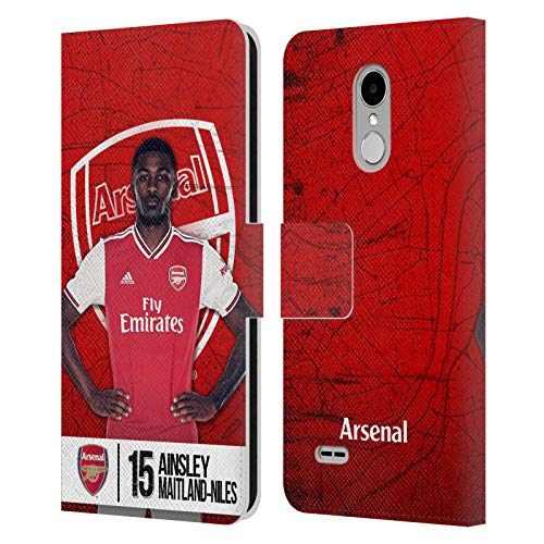 Official Arsenal FC Ainsley Maitland-Niles 2019/20 First Team Group 1 Leather Book Wallet Case Cover Compatible For LG Stylus 3 / K10 Pro