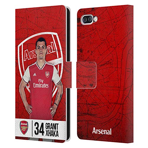 Official Arsenal FC Granit Xhaka 2019/20 First Team Group 1 Leather Book Wallet Case Cover Compatible For Zenfone 4 MAX/Pro / ZC554KL