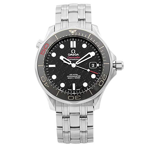 Omega Seamaster Diver James Bond Reloj de acero con esfera negra para hombre 212.30.41.20.01.005 Omega Seamaster Diver James Bond Reloj de acero con esfera negra para hombre 212.30.41.20.01.005