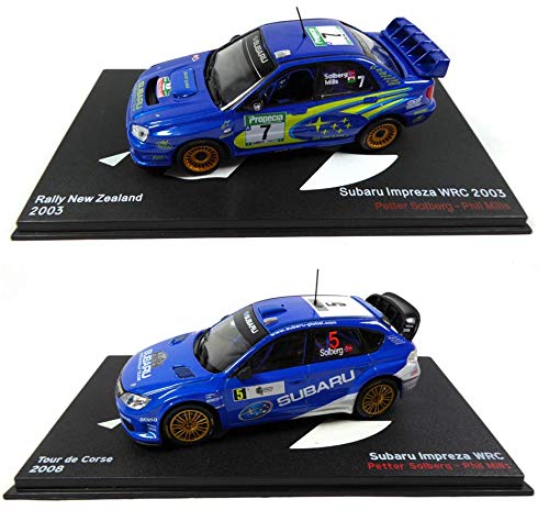 OPO 10 - Lote de 2 Coches de Rally 1/43: Subaru Impreza Solberg (MAR: 01 + 03)