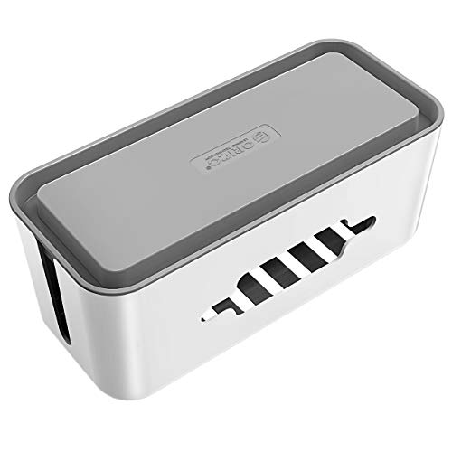 ORICO-Caja para Cables, Caja Cables, Caja Organizadora Cables- Regletas, Cargadores, Adaptadores, Alargadores y Otros Accesorios- Gris y Blanco (310 * 138 * 130mm / Blanco) ORICO-Caja para Cables, Caja Cables, Caja Organizadora Cables- Regletas, Cargadores, Adaptadores, Alargadores y Otros Accesorios- Gris y Blanco (310 * 138 * 130mm / Blanco)