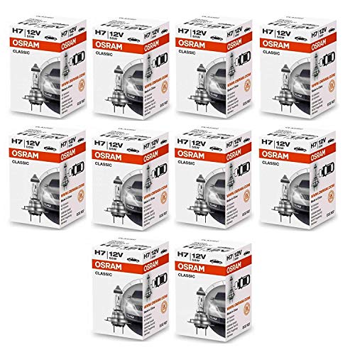 Osram 64210 H7 12 V 55 W PX26d - Bombilla para coche (10 unidades) Osram 64210 H7 12 V 55 W PX26d - Bombilla para coche (10 unidades)