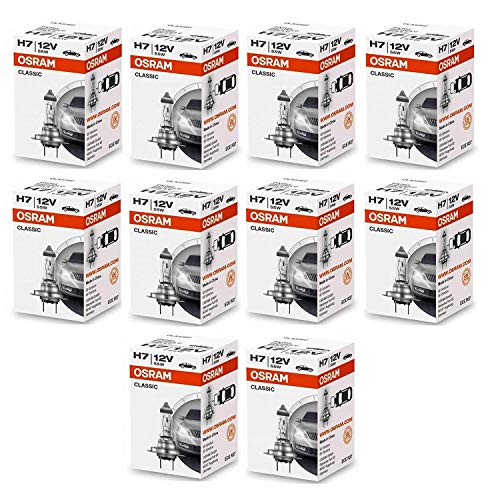 Osram 64210 H7 12 V 55 W PX26d - Bombilla para coche (10 unidades)