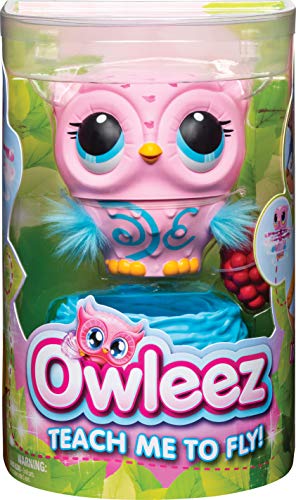 Owleez 6053359 - Animal con Volante Interactivo, Color Rosa