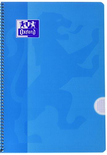 Oxford 941611 - Cuaderno folio 80 hojas, cuadricula 4 x 4, colores surtidos