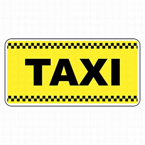 PaBoe Taxi - Cartel de hojalata (30,5 x 40,6 cm), Color Amarillo