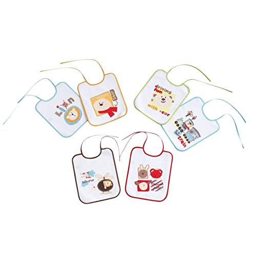 Pack 12 Baberos Plastificados 25x30 cm