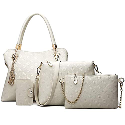 Pahajim bolso de las señoras señoras de regalo set señoras personalidad bolsa de cosméticos 4 unidades set bolso de las señoras de la manera bolso de las señoras de la moda Pahajim bolso de las señoras señoras de regalo set señoras personalidad bolsa de cosméticos 4 unidades set bolso de las señoras de la manera bolso de las señoras de la moda