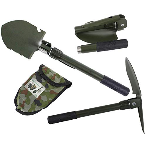Pala plegable de 41 cm, multifunción, pala de acero para jardín, camping, senderismo, senderismo, pesca, color negro Pala plegable de 41 cm, multifunción, pala de acero para jardín, camping, senderismo, senderismo, pesca, color negro