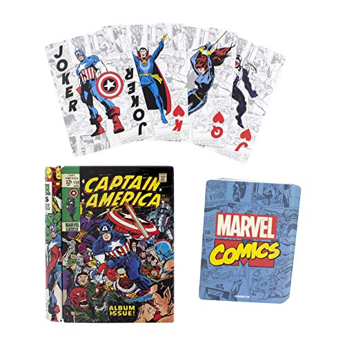 Paladone- BARAJA DE Cartas Marvel Comic Book, Multicolor (C3B837F48E)