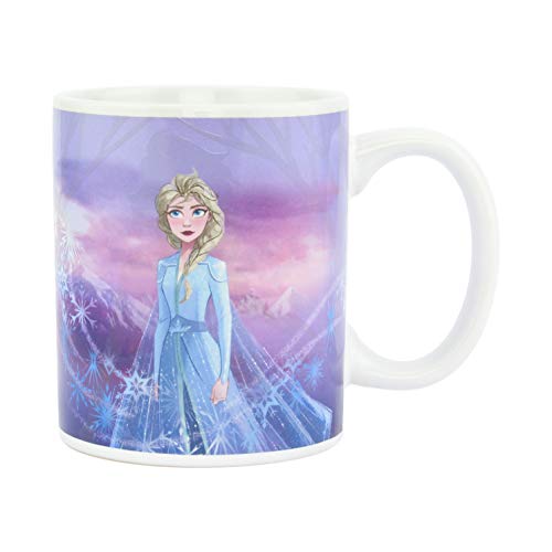 Paladone Frozen 2 tazas de cambio de calor, con licencia oficial de Disney coleccionable, bebidas calientes sensibles, color y diseño, taza de té de café, 300 ml
