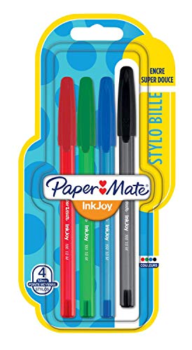 Paper Mate 1956718 - Bolígrafos con capuchón, punta mediana de 1.0 mm, paquete de 5, colores surtidos estándares Paper Mate 1956718 - Bolígrafos con capuchón, punta mediana de 1.0 mm, paquete de 5, colores surtidos estándares