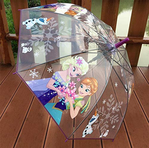 Paraguas transparente de Spider-Man para niños con diseño de dibujos animados, para guardería, estudiantes, niños y niñas, con mango largo, para hielo y nieve, Odd Edge 5 – 13