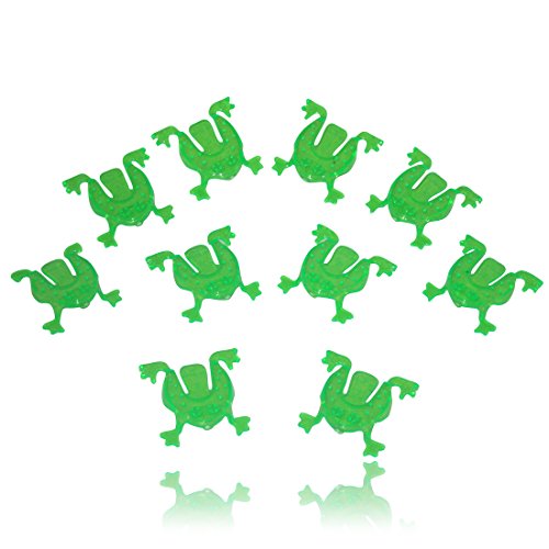 Passover Flip Frogs - 10 Pack. Great for Your Pesach Seder, for Children to Reenact the Plagues (And the Kids At Heart). by Cazenove