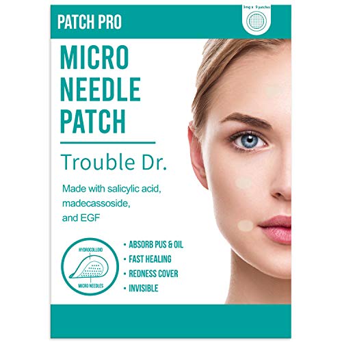 [Patchpro] Trouble Dr. Microneedle Patch 18pcs - Parches para Espinilla, acné y manchas | Parches de la piel con ácido salicílico, madecassoside
