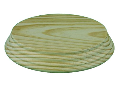 Peana madera redonda. En madera de pino macizo, torneado. En crudo, se puede pintar. (Diámetro 15 cms)