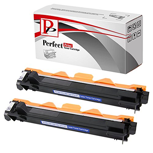 PerfectPrint - 2 Cartucho de toner compatible TN1050 Laser para Brother DCP-1510 DCP-1512 HL-1110 HL-1112 MFC-1810