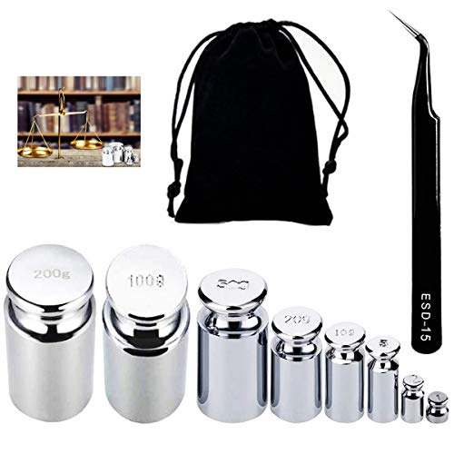 Pesos de Calibración,Biluer Calibración De Precisión Pesas de Calibrar Balanza De Precisión Báscula De Cocina 1g 2g 5g 10g 20g 50g 100g 200g Con 1 Pinza+1 Bolsa para Laboratorio o Bolsillos Digitales Pesos de Calibración,Biluer Calibración De Precisión Pesas de Calibrar Balanza De Precisión Báscula De Cocina 1g 2g 5g 10g 20g 50g 100g 200g Con 1 Pinza+1 Bolsa para Laboratorio o Bolsillos Digitales