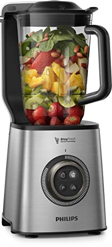 Philips Avance HR3752/00 - Batidora de Vaso, 1400 W, 35 000 RPM, Jarra 1.8 L, Tritan Tecnología de Alta Velocidad con Función de Vacio, Acero Inox Philips Avance HR3752/00 - Batidora de Vaso, 1400 W, 35 000 RPM, Jarra 1.8 L, Tritan Tecnología de Alta Velocidad con Función de Vacio, Acero Inox