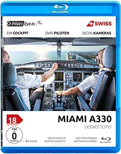 PilotsEYE.tv | MIAMI | Cockpitmitflug A330 | SWISS | "Licence to Fly - From Passenger to Pilot" | Bonus: Full training flight | Anniversary Edition [Reino Unido] [Blu-ray]