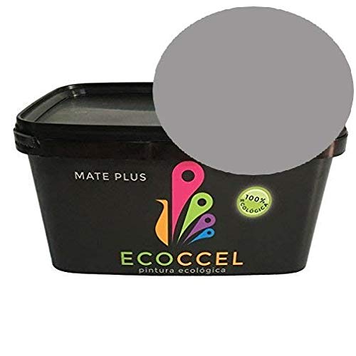 Pintura, pintura pared, pintura pared interior, pintura colores, pintura blanca, pintura exterior, pintura ECOLOGICA, ECOCCEL 4LT (4 Lt, Gris Perla)