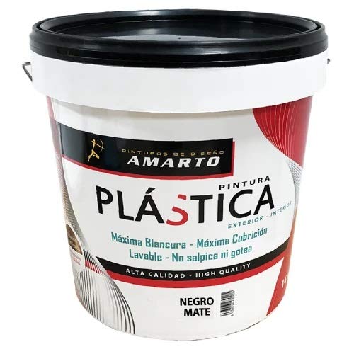 Pintura Plastica Negro Mate (750 ML.)