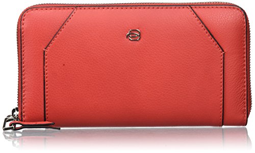 PIQUADRO Monedero Continuo de 2,5 x 10,5 x 19 cm (Ancho x Alto x Largo)., Rojo (Rojo) - PD1515MUR PIQUADRO Monedero Continuo de 2,5 x 10,5 x 19 cm (Ancho x Alto x Largo)., Rojo (Rojo) - PD1515MUR
