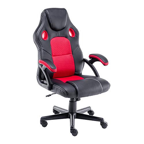 play haha. Silla de Escritorio para Videojuegos, Estilo de Carreras, Silla de Oficina giratoria, ergonómica, Silla de Trabajo con Soporte Lumbar, de Piel sintética con Silla de Trabajo Ajustable play haha. Silla de Escritorio para Videojuegos, Estilo de Carreras, Silla de Oficina giratoria, ergonómica, Silla de Trabajo con Soporte Lumbar, de Piel sintética con Silla de Trabajo Ajustable