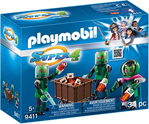 PLAYMOBIL-3 Sykronianos Muñecos y Figuras, Multicolor, 7,2 x 18,7 x 14,2 cm 9411