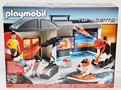 Playmobil - 5085 - Top Agents - Quartier Général Transportable