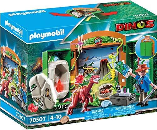 PLAYMOBIL Dinos 70507 - Caja de Juegos Dinoforscher, a Partir de 4 años