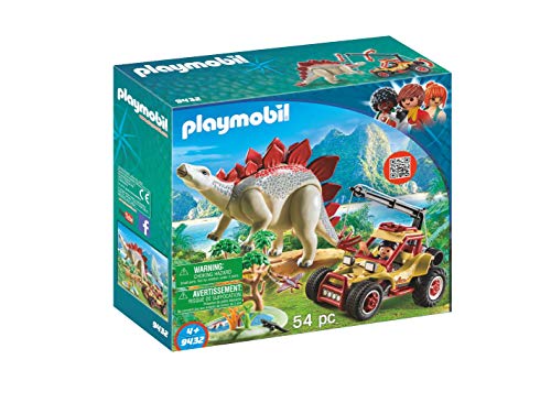 PLAYMOBIL Dinos Vehículo Explorador con Estegosaurio y Cabrestante de Cable, a Partir de 4 Años (9432) PLAYMOBIL Dinos Vehículo Explorador con Estegosaurio y Cabrestante de Cable, a Partir de 4 Años (9432)