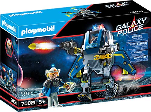 Playmobil - Policía Galáctica Robot, Juguete, Color Multicolor, 70021