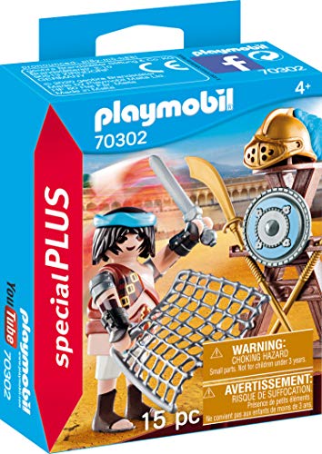 PLAYMOBIL Special Plus 70302 - Gladiador con Soporte para Armas, a Partir de 4 años