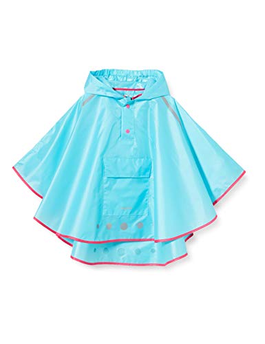 Playshoes Regenponcho faltbar Regenjacke Chaqueta para lluvia, Turquesa 15, XL Unisex niños