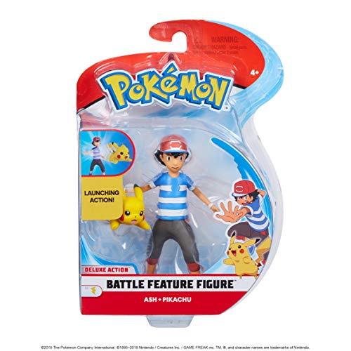 Pokemon 98121 POKÉMON - Figuras de Ceniza y Pikachu (4,5 Pulgadas), sin Color Pokemon 98121 POKÉMON - Figuras de Ceniza y Pikachu (4,5 Pulgadas), sin Color