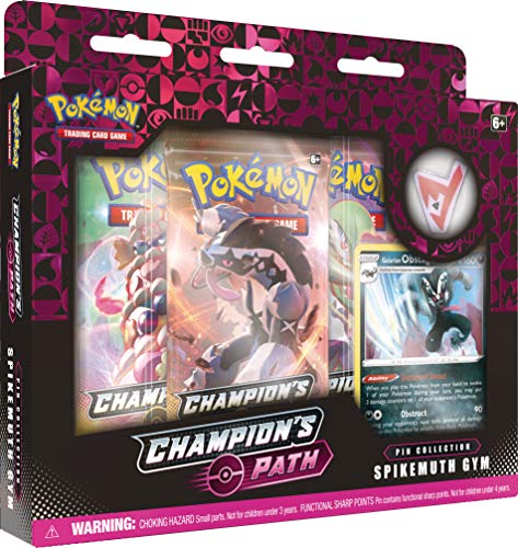 Pokémon POK817755 TCG: Colección de Pines de Campeón, Ballonlea, Spikemuth y Hammerlocke gimnasios (uno al Azar), Multi