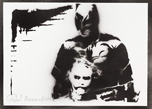 Poster Batman y Joker Grafiti Hecho a Mano - Handmade Street Art - Artwork