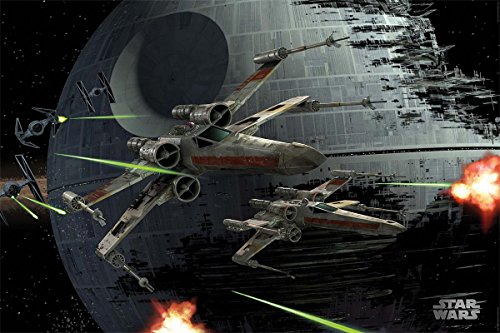 Póster "Star Wars" Nave X-Wings: Batalla espacial (91,5cm x 61cm)