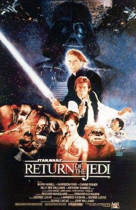 Póster Star Wars "Return of the Jedi/El retorno del Jedi" (68,5cm x 101,5cm) + 1 póster sorpresa de regalo