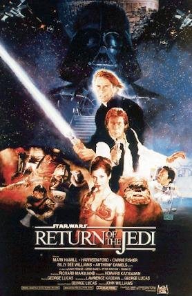 Póster Star Wars "Return of the Jedi/El retorno del Jedi" (68,5cm x 101,5cm) + 1 póster sorpresa de regalo Póster Star Wars "Return of the Jedi/El retorno del Jedi" (68,5cm x 101,5cm) + 1 póster sorpresa de regalo