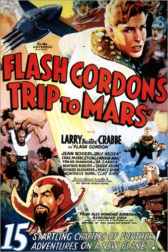 Posterlounge Cuadro de PVC 60 x 90 cm: Flash Gordon's Trip to Mars de Everett Collection